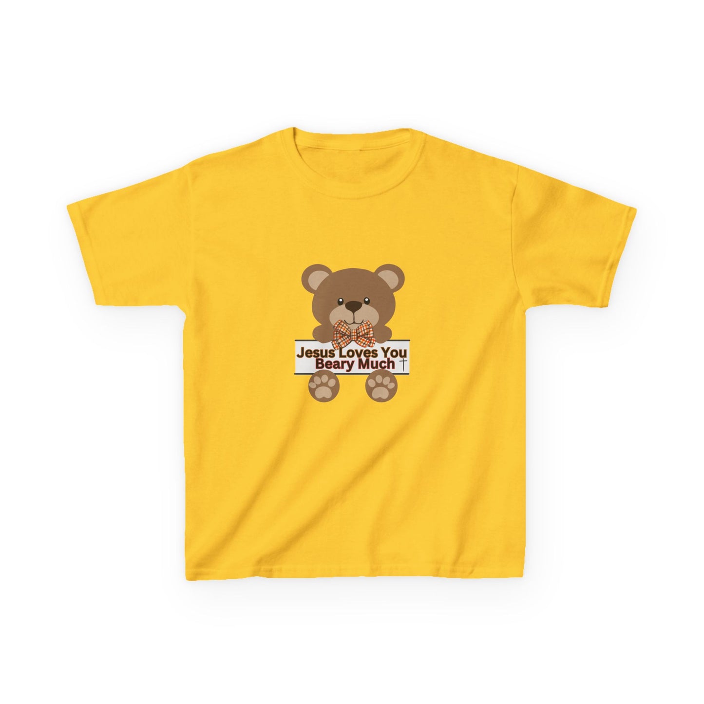 Jesus Loves Me Beary Much - Kids Heavy Cotton™ Tee