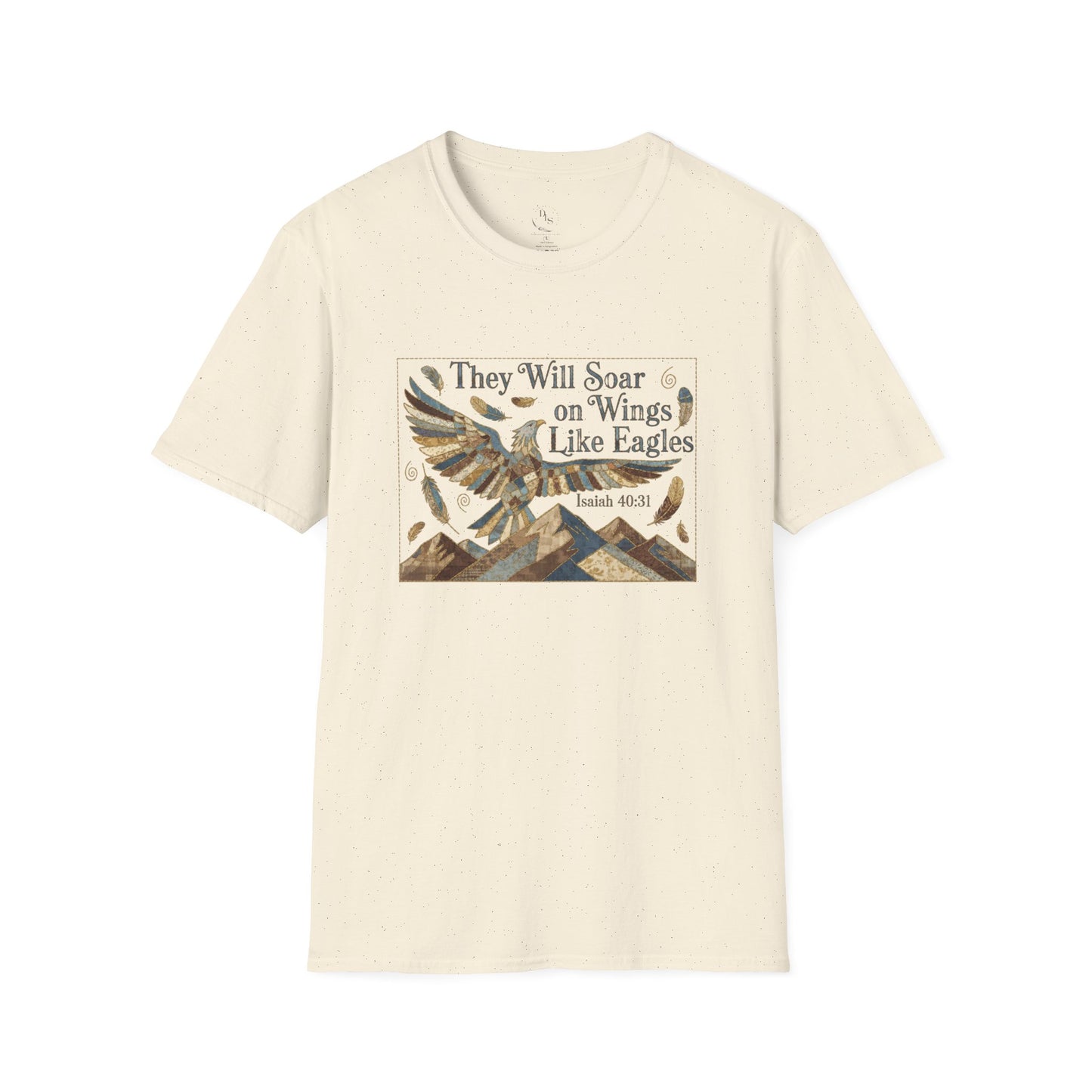 Eagles Wings T-Shirt — "They Will Soar on Wings Like Eagles" Isaiah 40:31 Christian Tee
