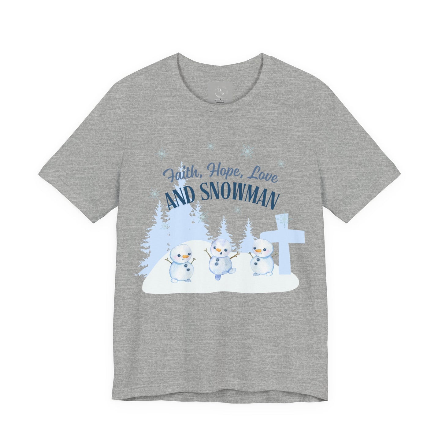 Faith, Hope, Love Snowman Tee