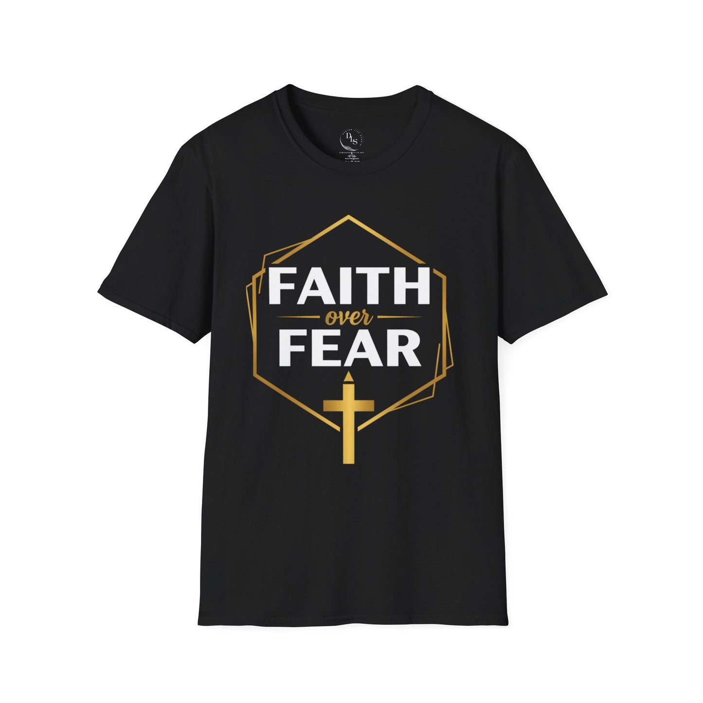 Faith Over Fear T-Shirt — Christian Cross Inspirational Tee