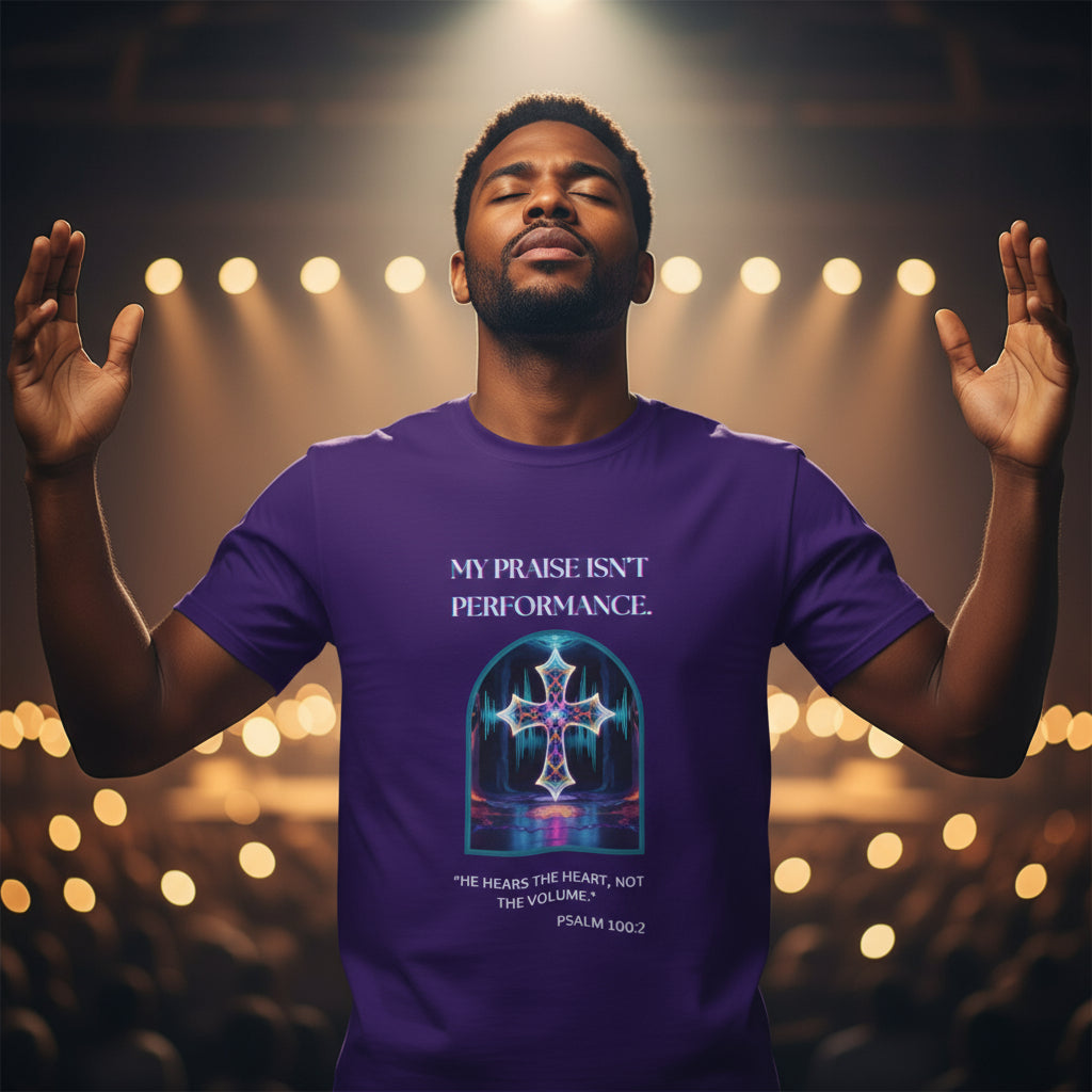 My price is not performance T-shirt. Featuring a beautiful Christian cross