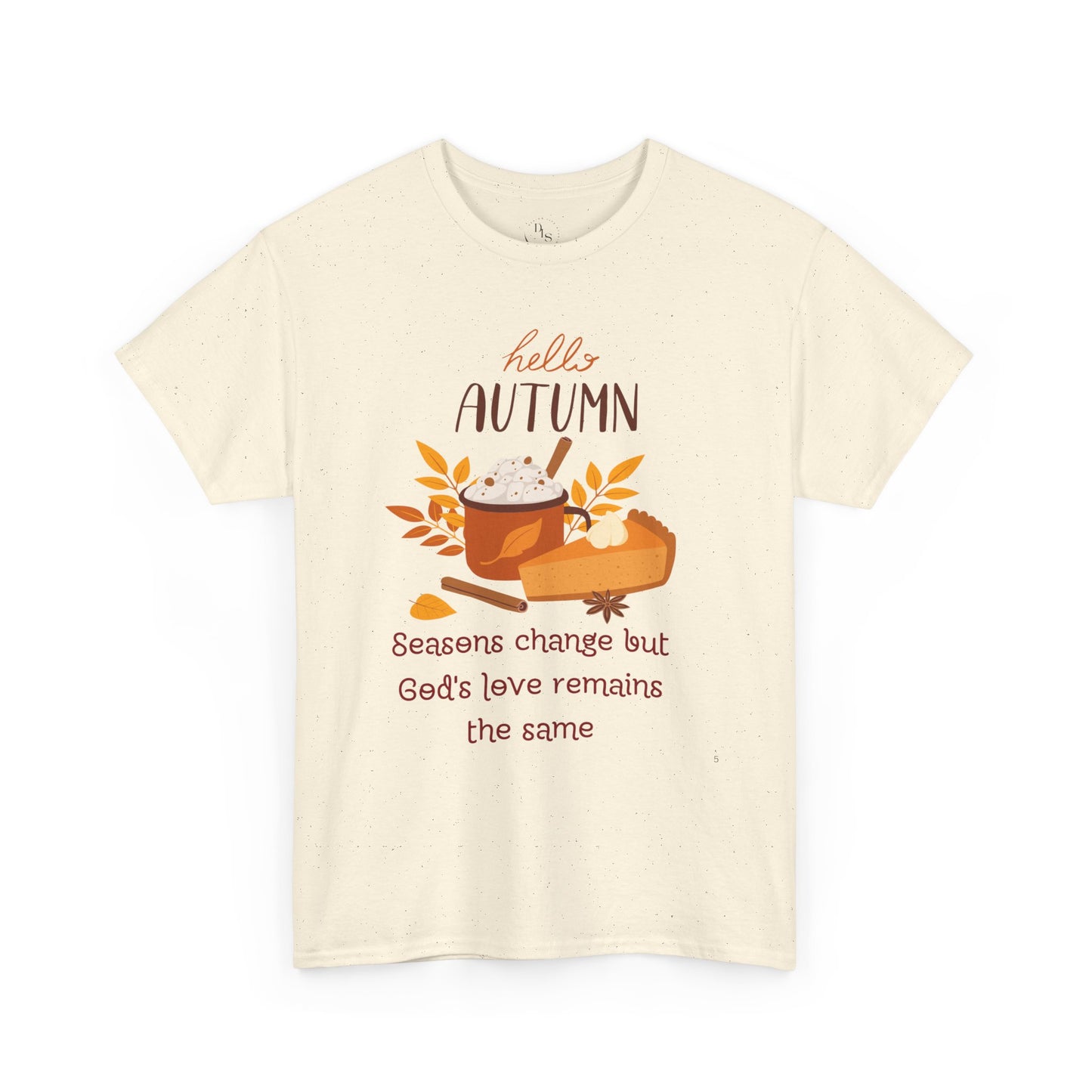 Hello Autumn Christian T-Shirt – God's Love Never Changes