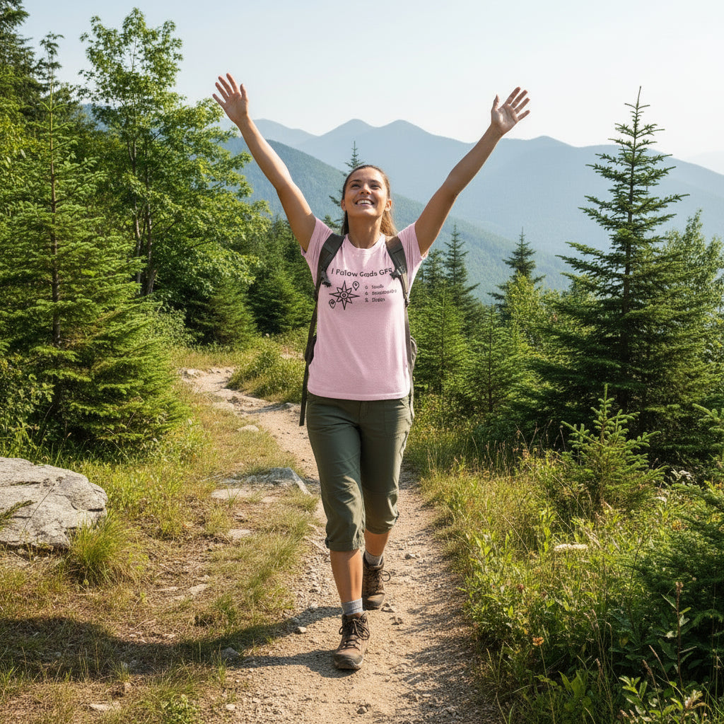 I Follow Gods GPS , Faith Shirt, Christian T-Shirt, Inspirational Gift, Casual Wear, Biblical Encouragement