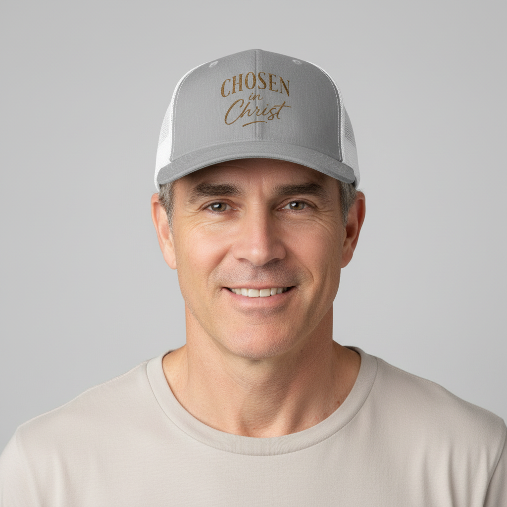 Chosen in Christ Snapback Trucker Hat — Christian Faith Baseball Cap