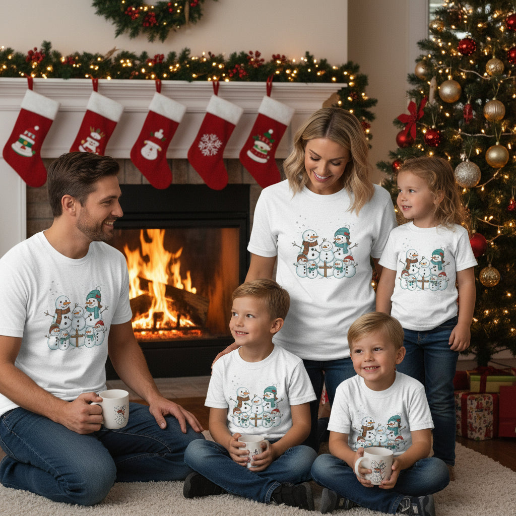 Winter Snowman Graphic Tee for Cozy Celebrations