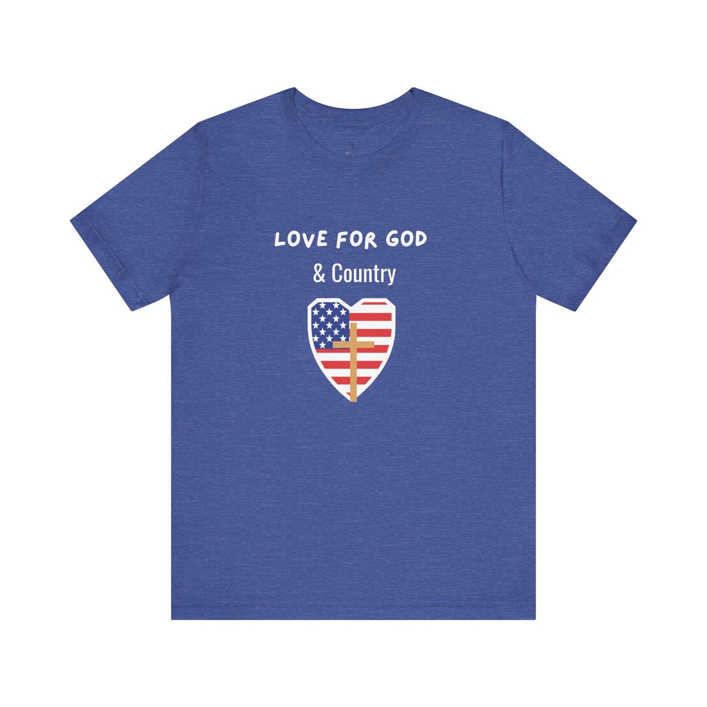 Love for God and Country - Jersey Short Sleeve Tee