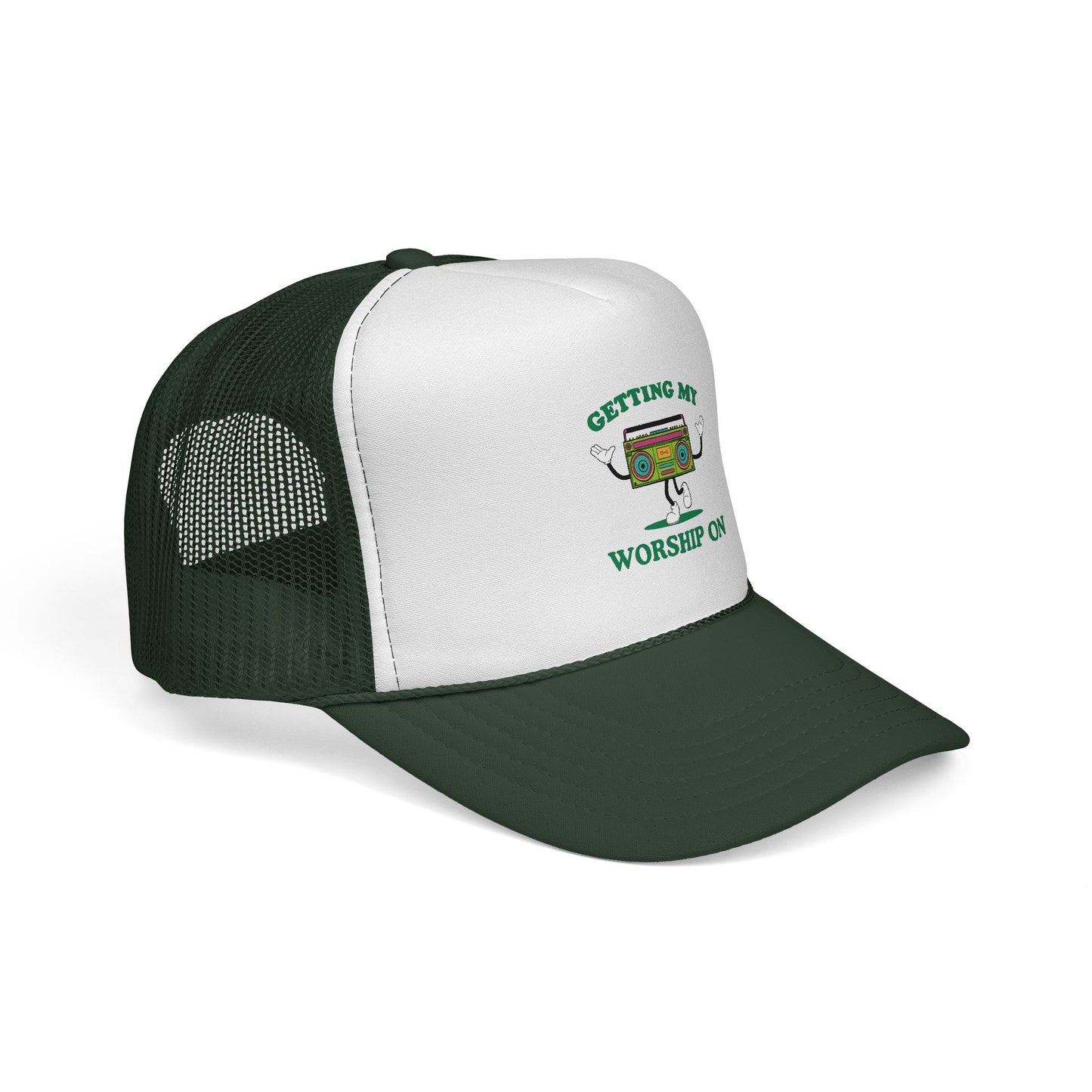 Getting my Worship on Hat - Retro Worship Trucker Cap - Getting My Worship On