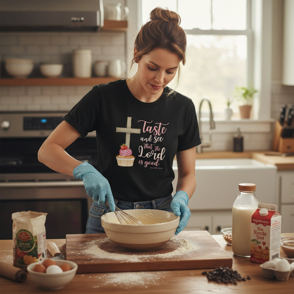 Taste and See that the Lord is Good Cupcake t shirt