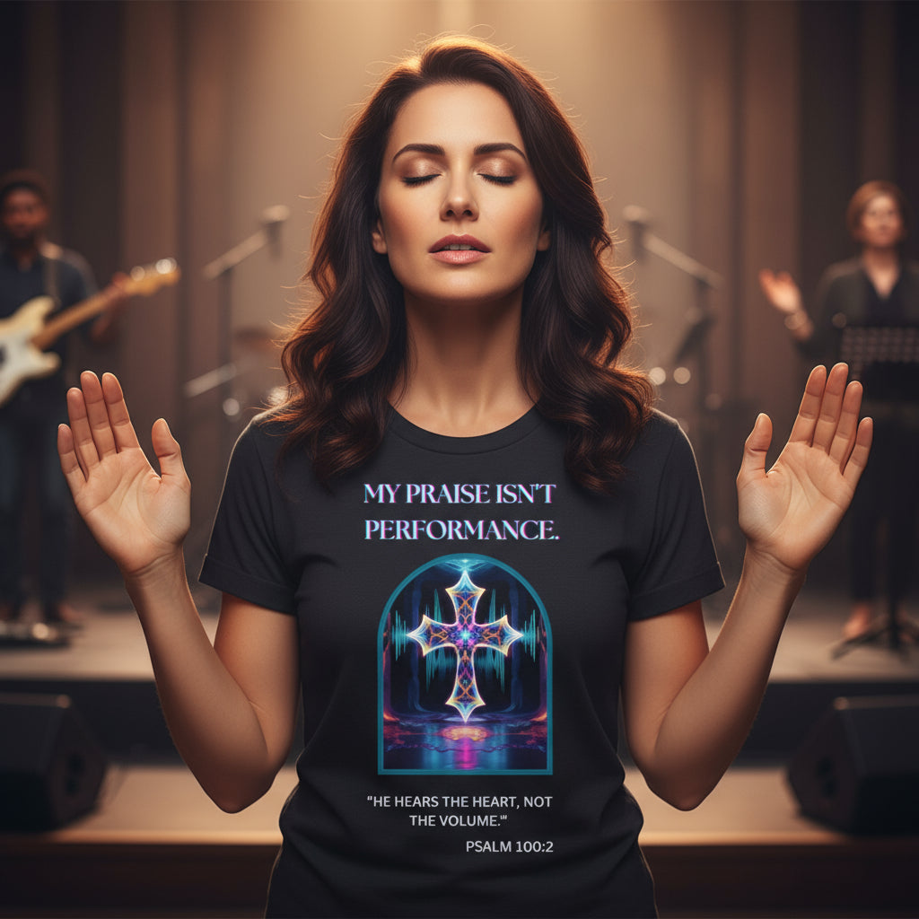 My price is not performance T-shirt. Featuring a beautiful Christian cross