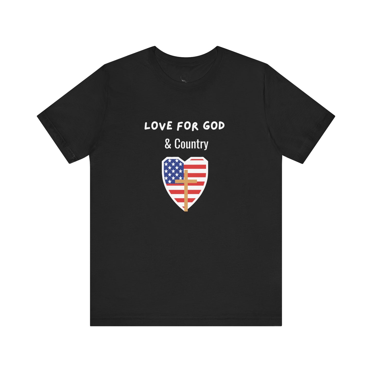 Love for God and Country - Jersey Short Sleeve Tee