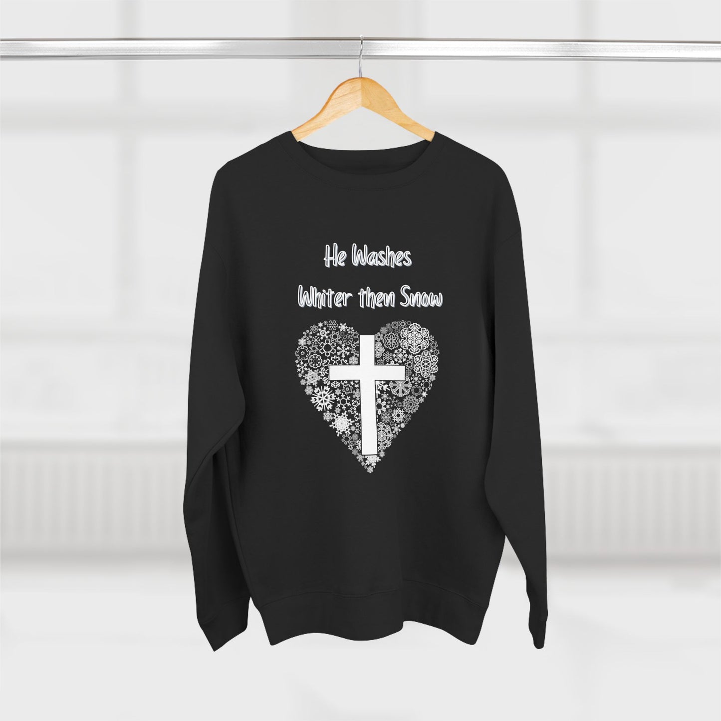 He washes Whiter, then Snow Crewneck Sweatshirt