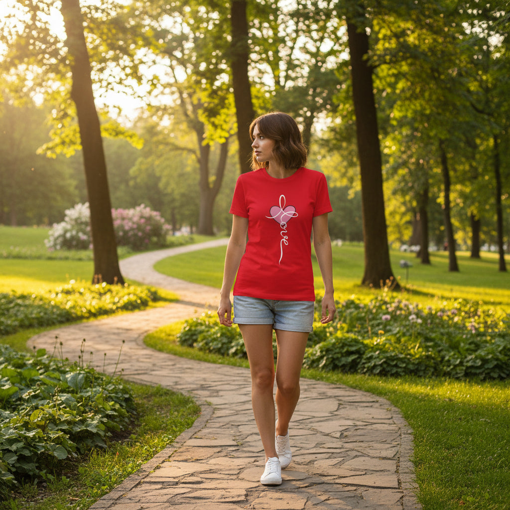 Heart Pattern Unisex Tee, Casual Love Shirt, Gift for Friends, Valentine's Day Top, Everyday Wear, Cute Heart Print T-Shirt