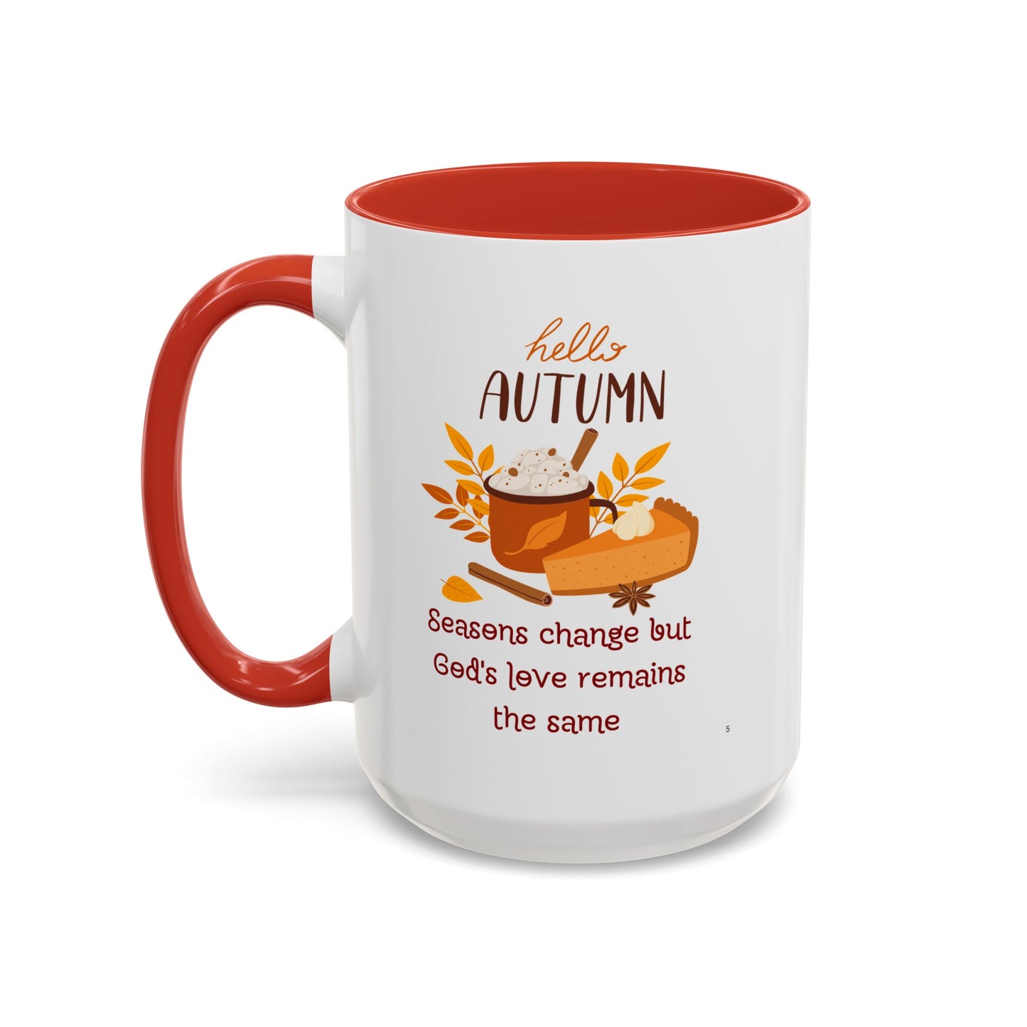 Autumn Accent Coffee Mug - Seasonal Warmth for Cozy Moments, Fall Decor, Gift for Friends, Coffee Lovers, Home and Kitchen