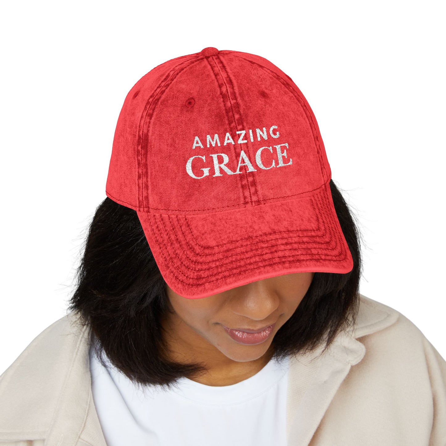Amazing Grace Vintage Cap (Embroidery)