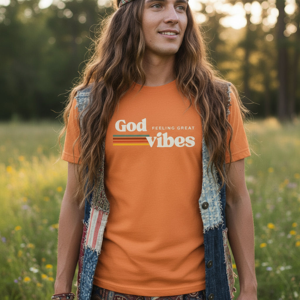 God Vibes Unisex Jersey Tee, Positive Affirmation Shirt, Inspirational Gift, Spiritual Fashion, Faith-Based Apparel
