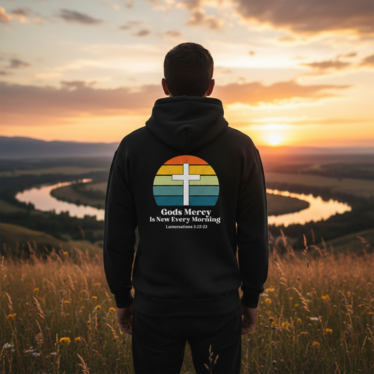 God's Mercy is New Every Morning - Full Zip Hooded Sweatshirt