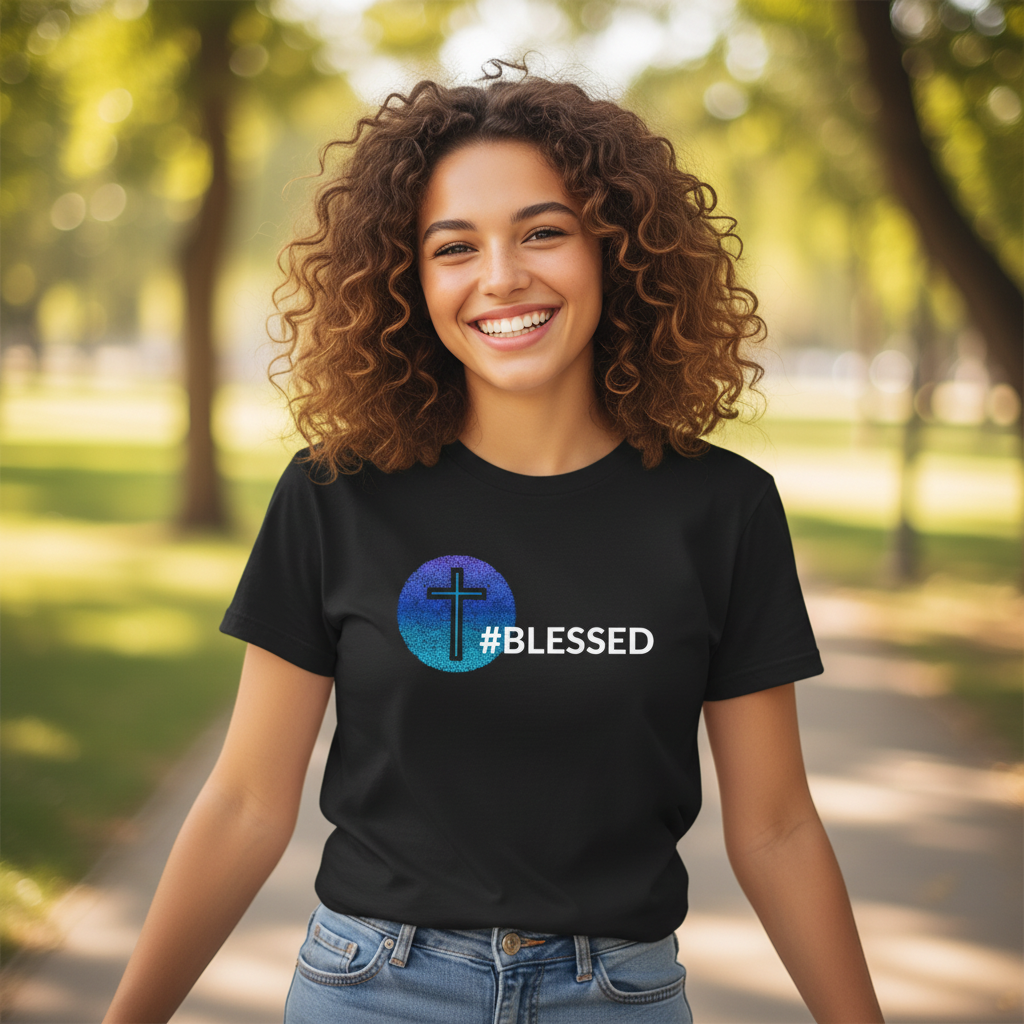 Hashtag Blessed - Short Sleeve Tee