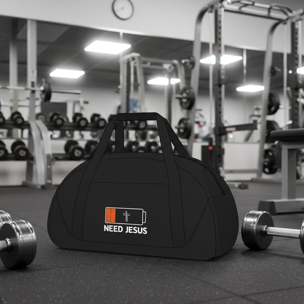Need Jesus Duffel Bag - Faith-Inspired Gym Tote