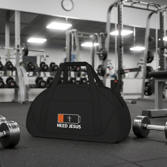 Need Jesus Duffel Bag - Faith-Inspired Gym Tote