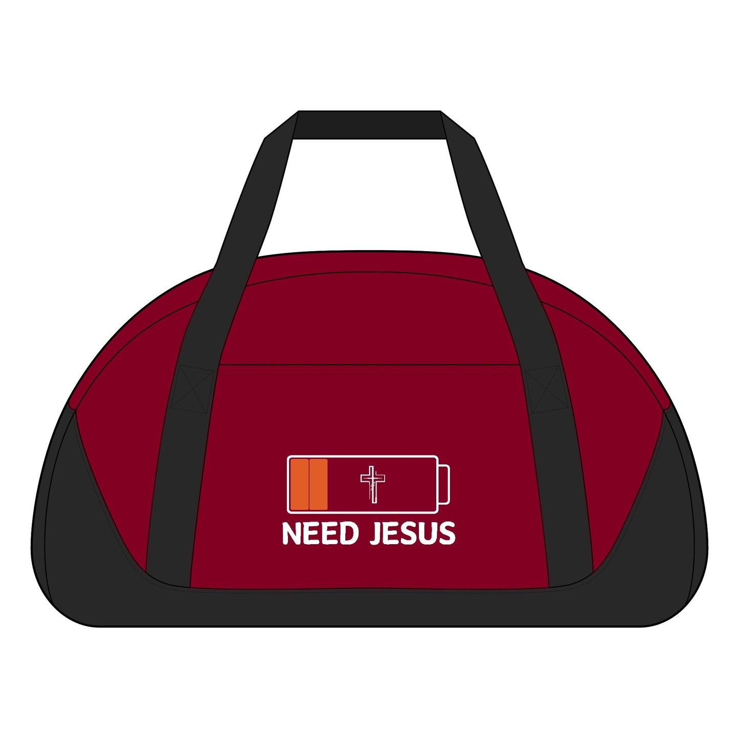 Need Jesus Duffel Bag - Faith-Inspired Gym Tote