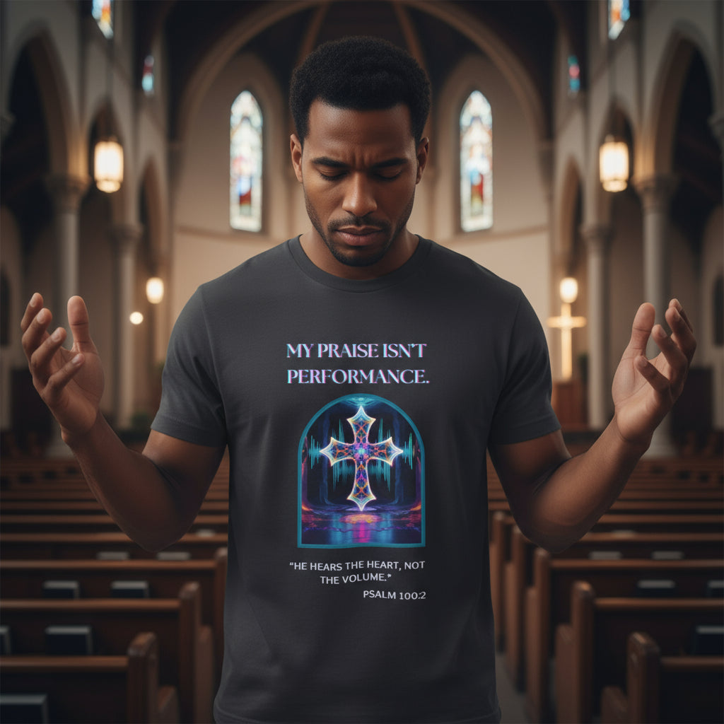 My price is not performance T-shirt. Featuring a beautiful Christian cross