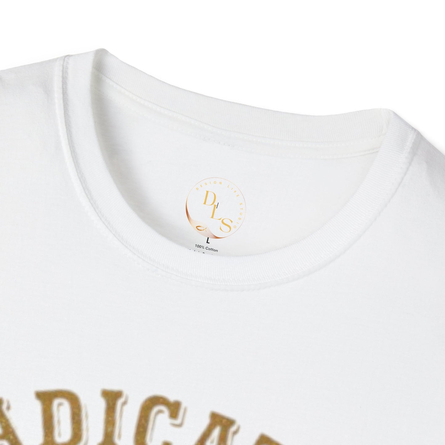 Christian T-Shirt — "Dadicated to God" Cross Faith Tee