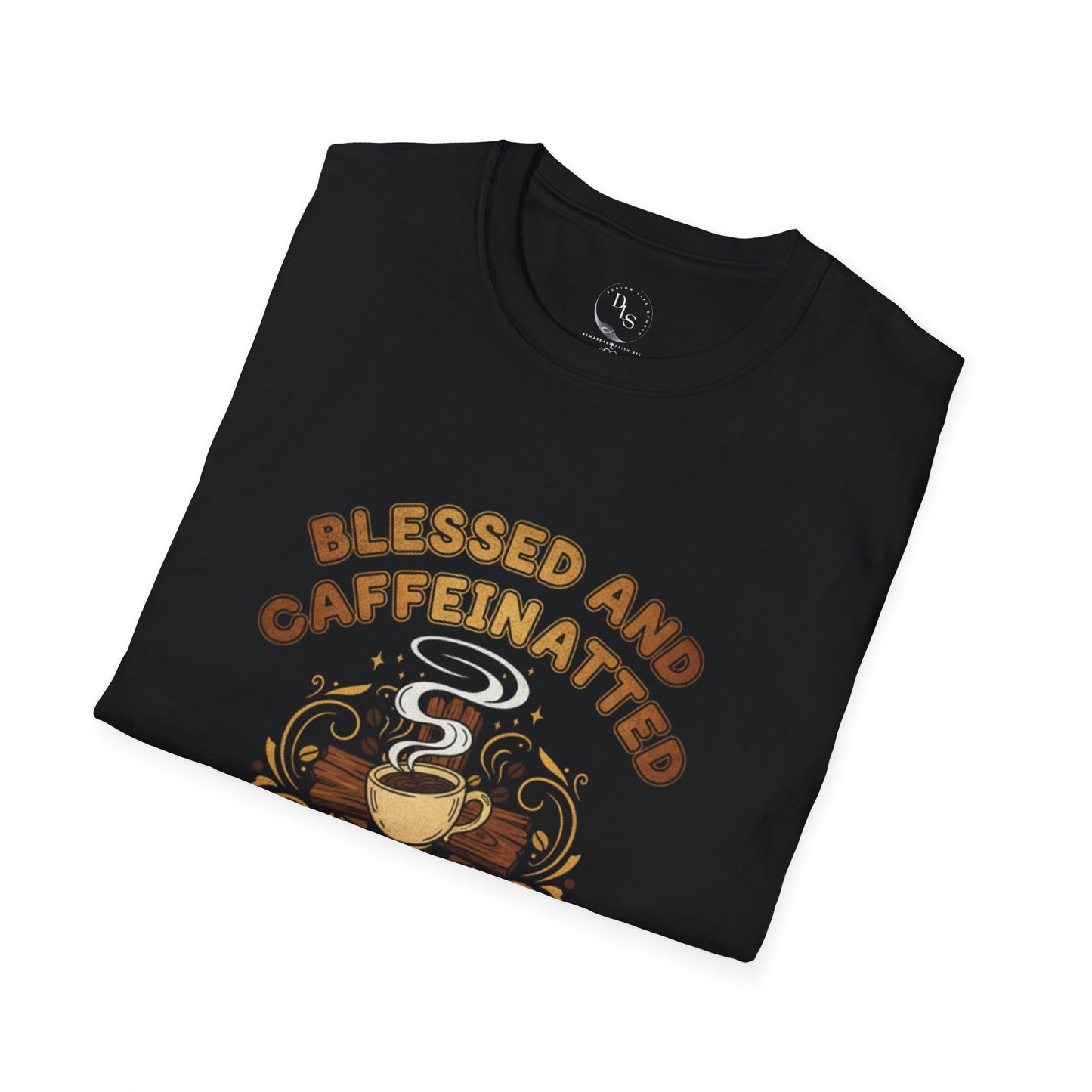 T-Shirt — Blessed and Caffeinated Coffee Tee