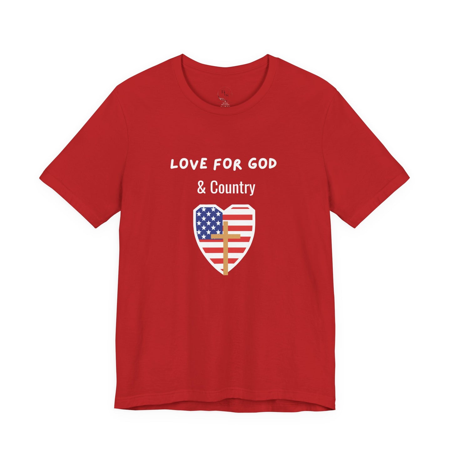Love for God and Country - Jersey Short Sleeve Tee