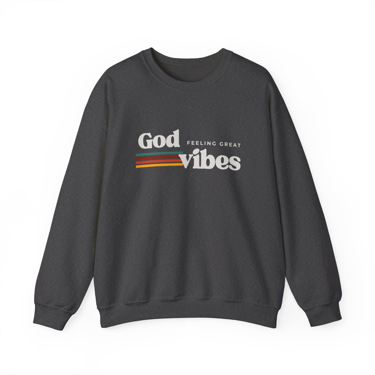God Vibes Unisex Sweatshirt, Cozy Crewneck for Relaxation, Everyday Wear, Gifts for Friends, Spiritual & Casual Fashion