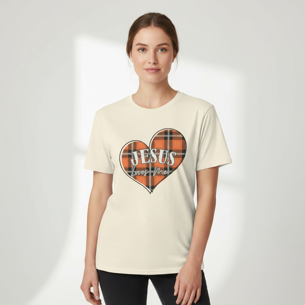 Jesus loves me Heart - Heavy Cotton Tee