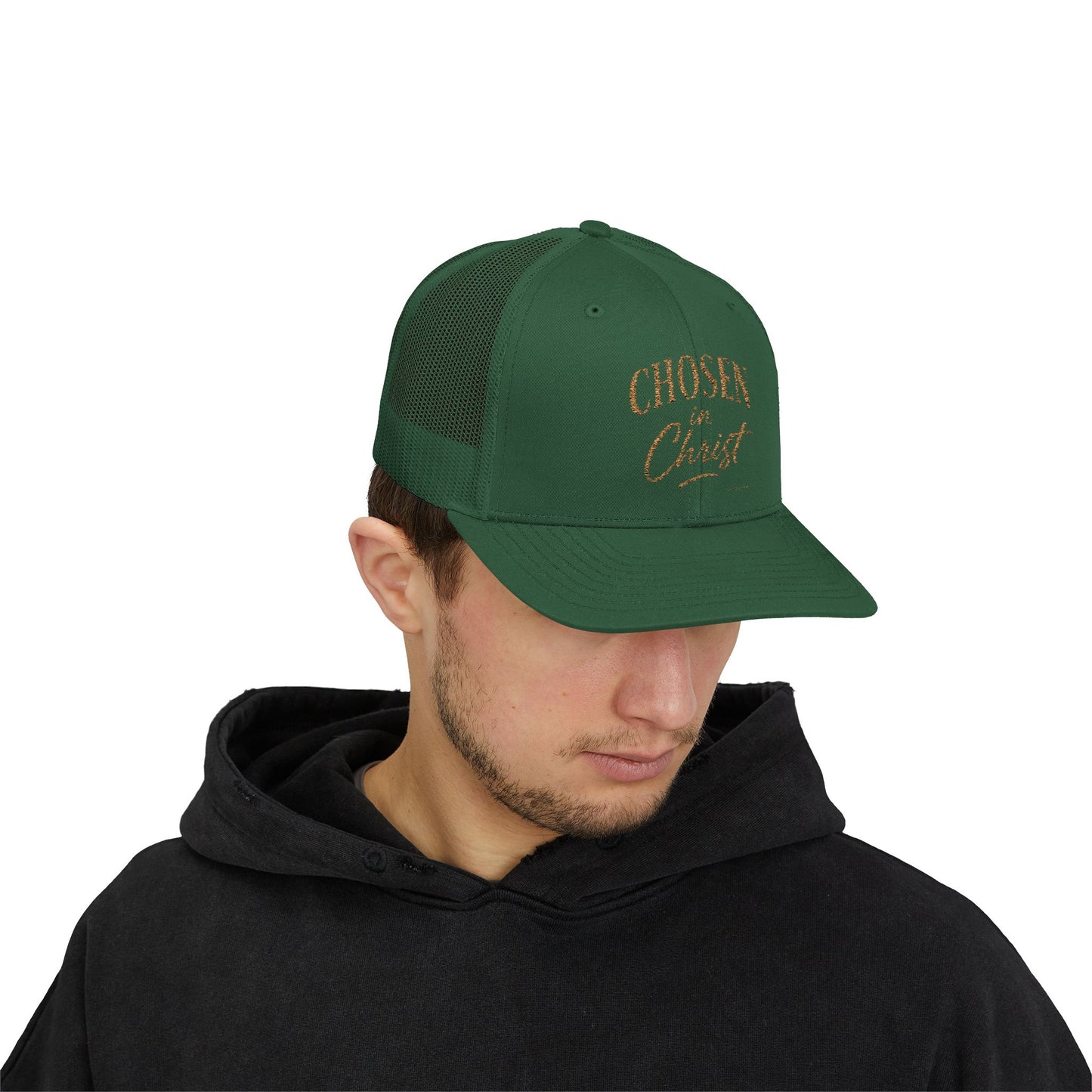Chosen in Christ Snapback Trucker Hat — Christian Faith Baseball Cap