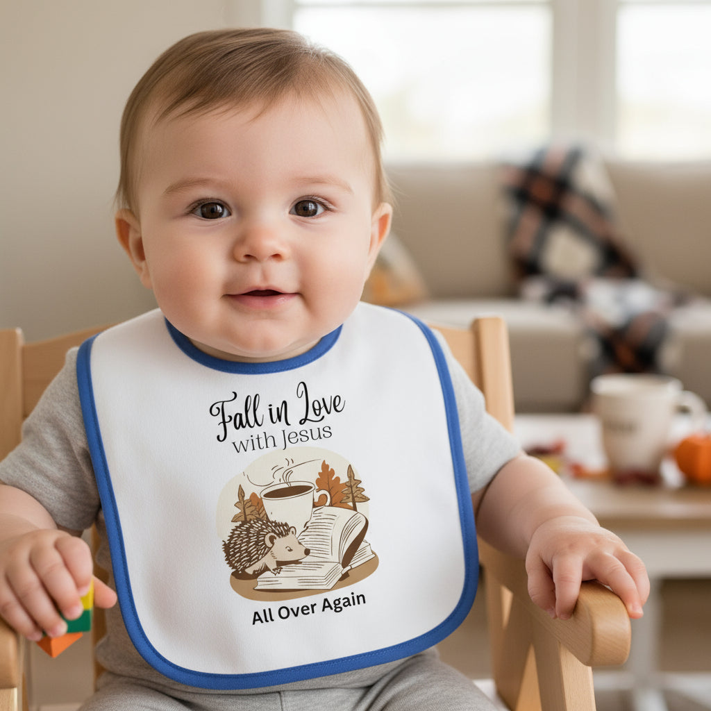 Fall in love with Jesus Jersey Bib