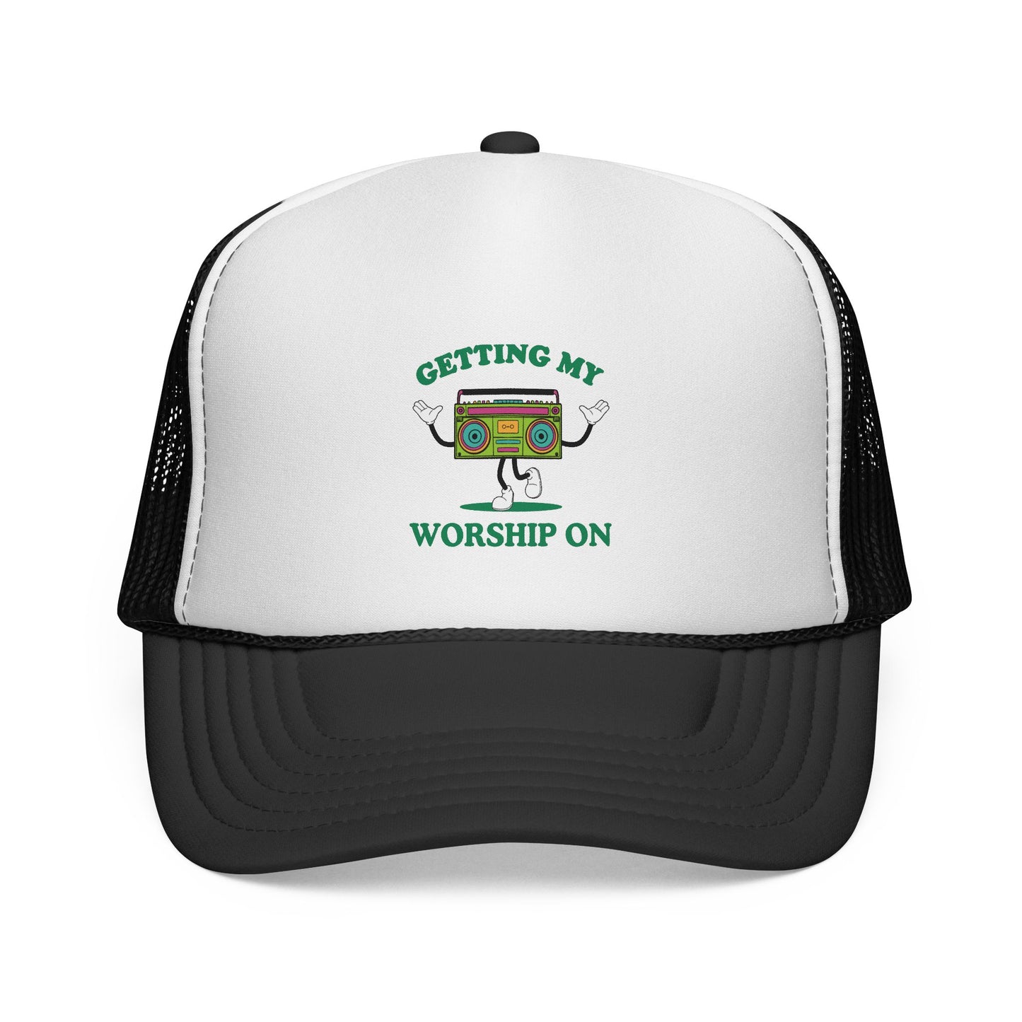 Getting my Worship on Hat - Retro Worship Trucker Cap - Getting My Worship On