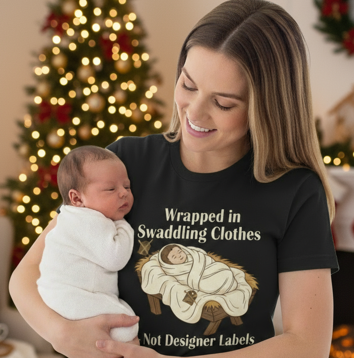 Wrapped in swaddle cloth, not designer owners