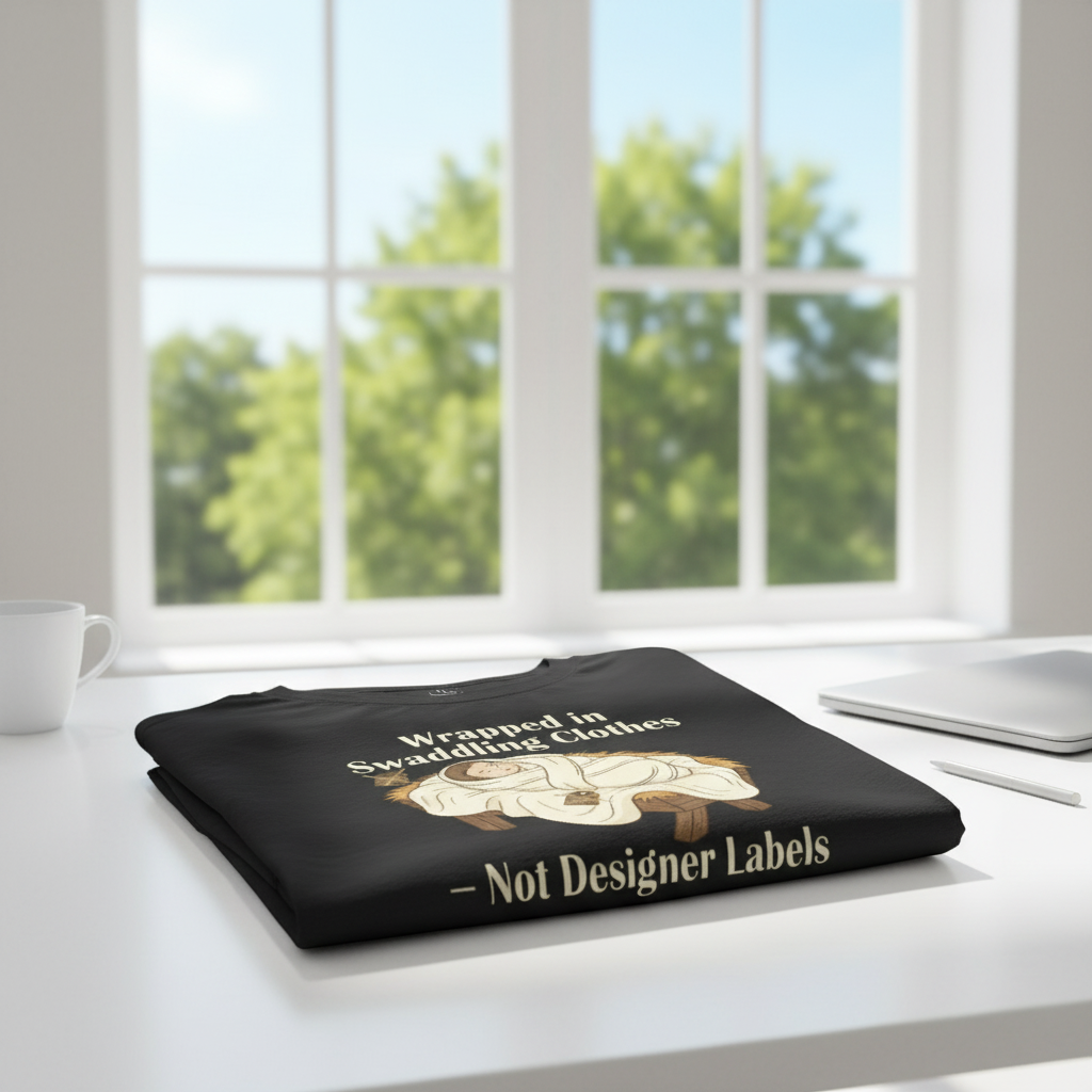 Wrapped in swaddle cloth, not designer owners