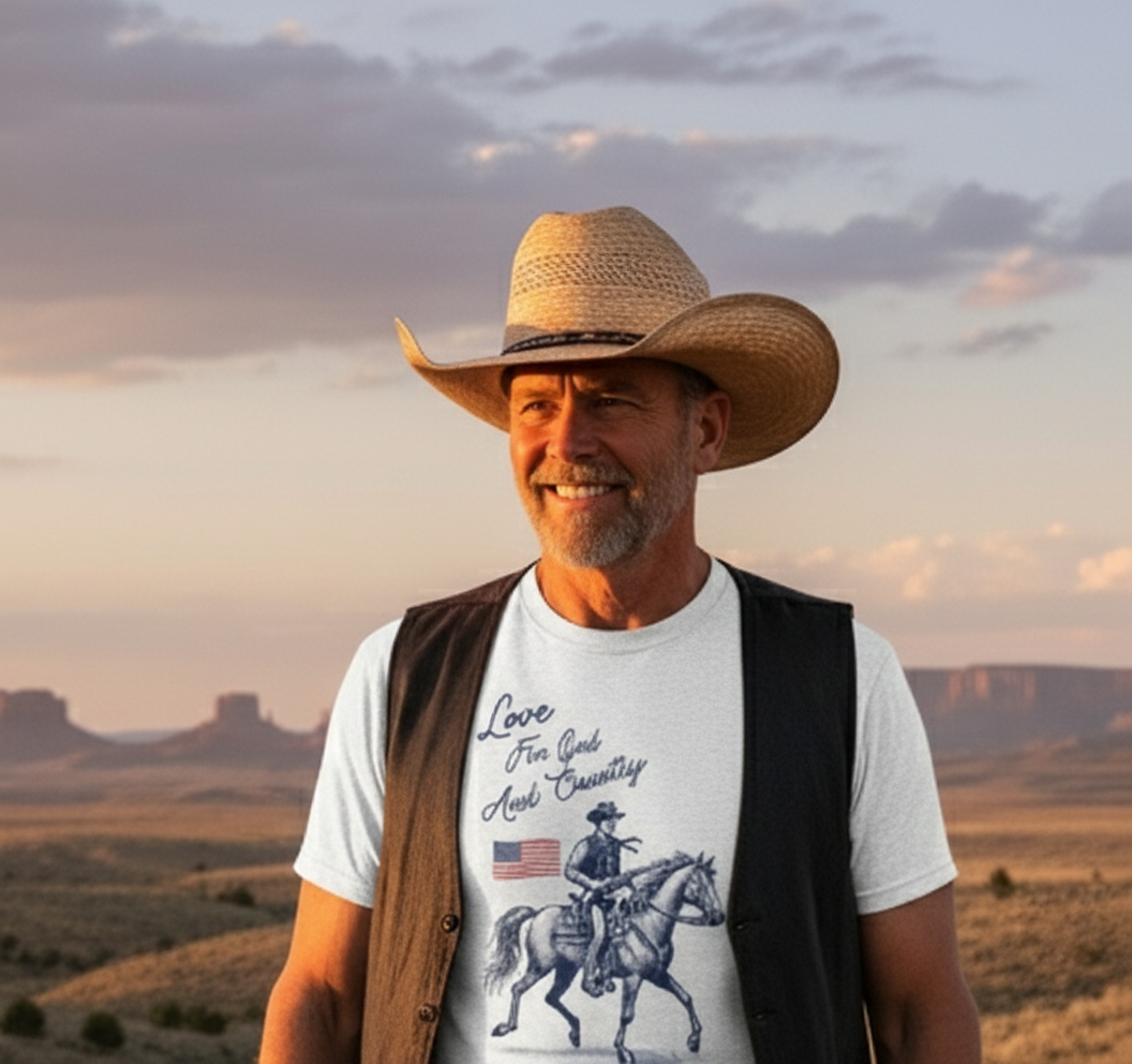 Love for God and Country -  Jersey Short Sleeve Tee