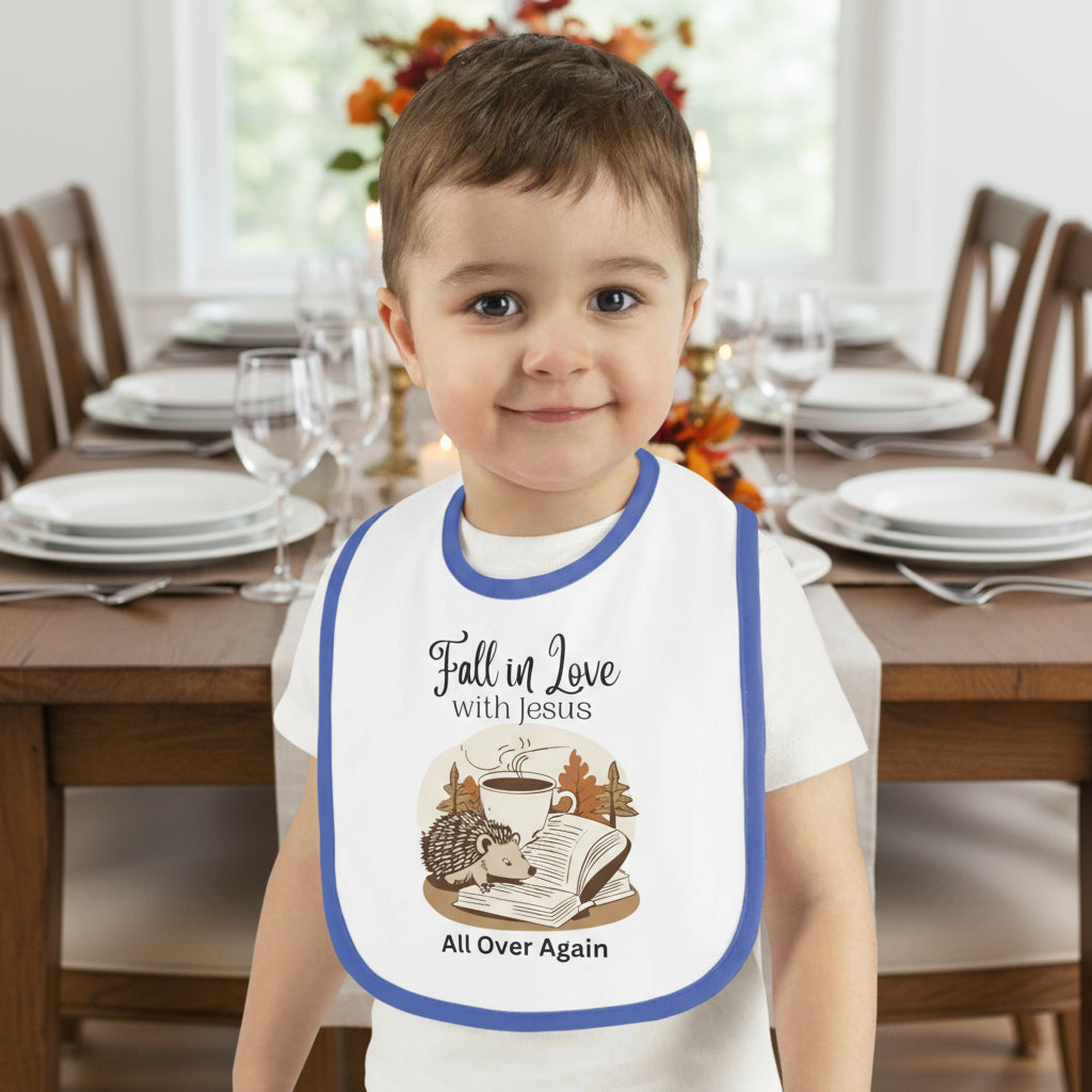 Fall in love with Jesus Jersey Bib