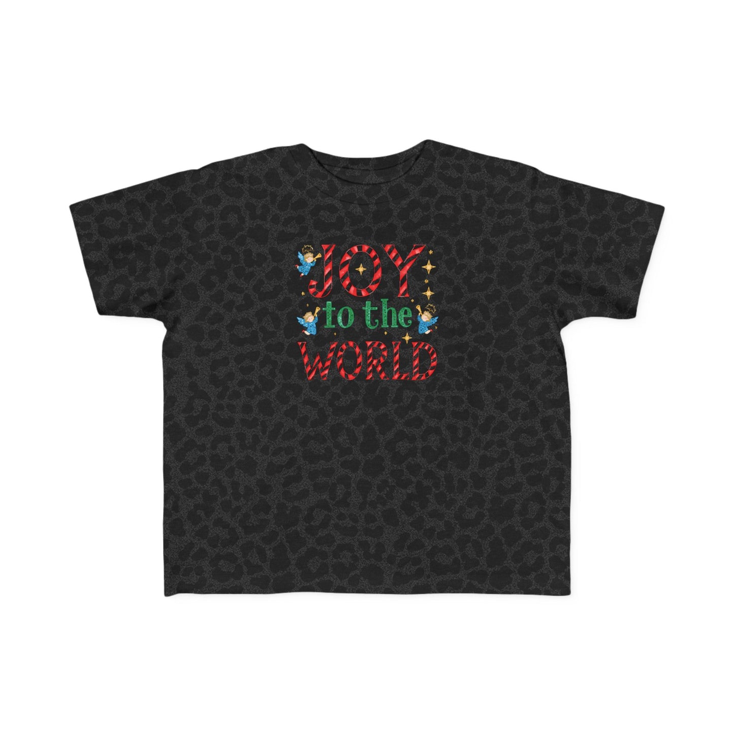 Joy to the World Toddler T-Shirt — Festive Candy Cane Christmas Tee