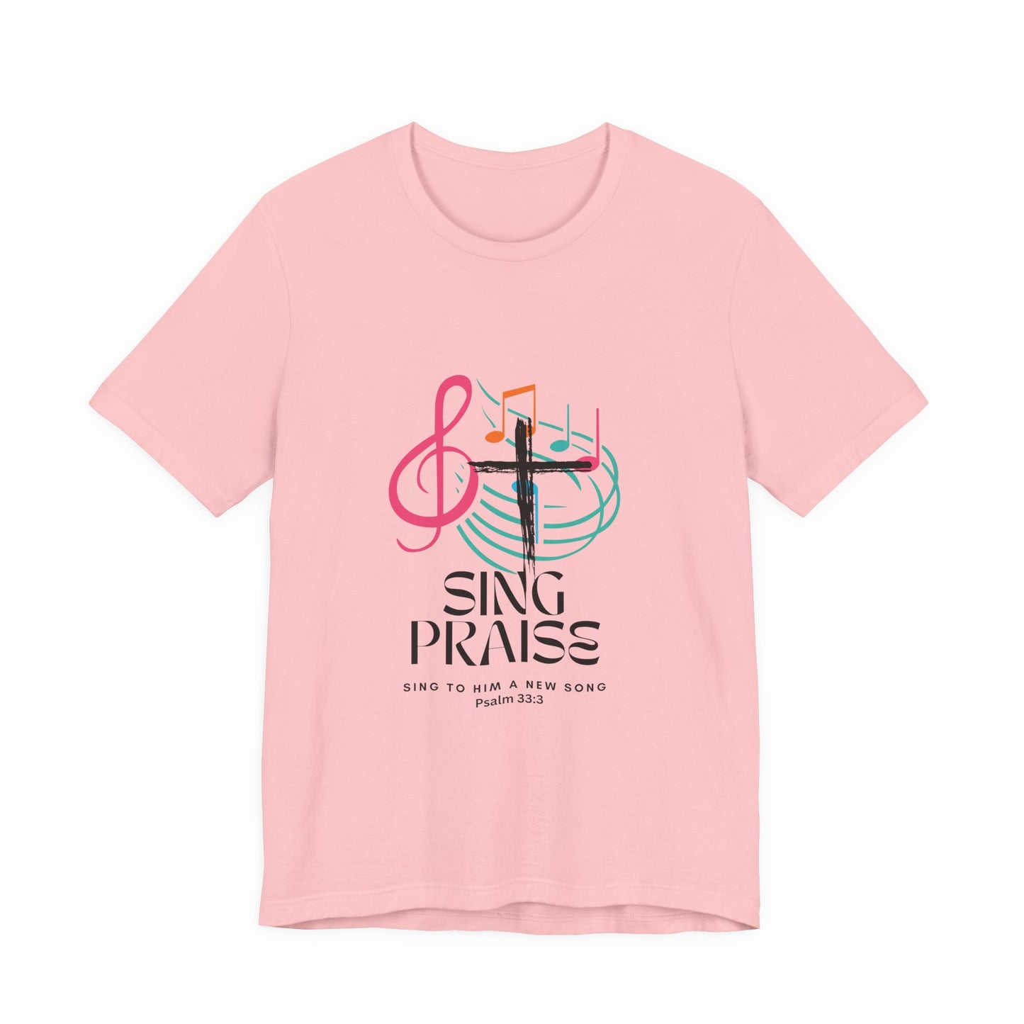 Praise Music Tee, Ideal for Church Events, Faith-Based Gifts, Relaxed Weekend Wear, Uplifting Message Shirt, Perfect for Christians