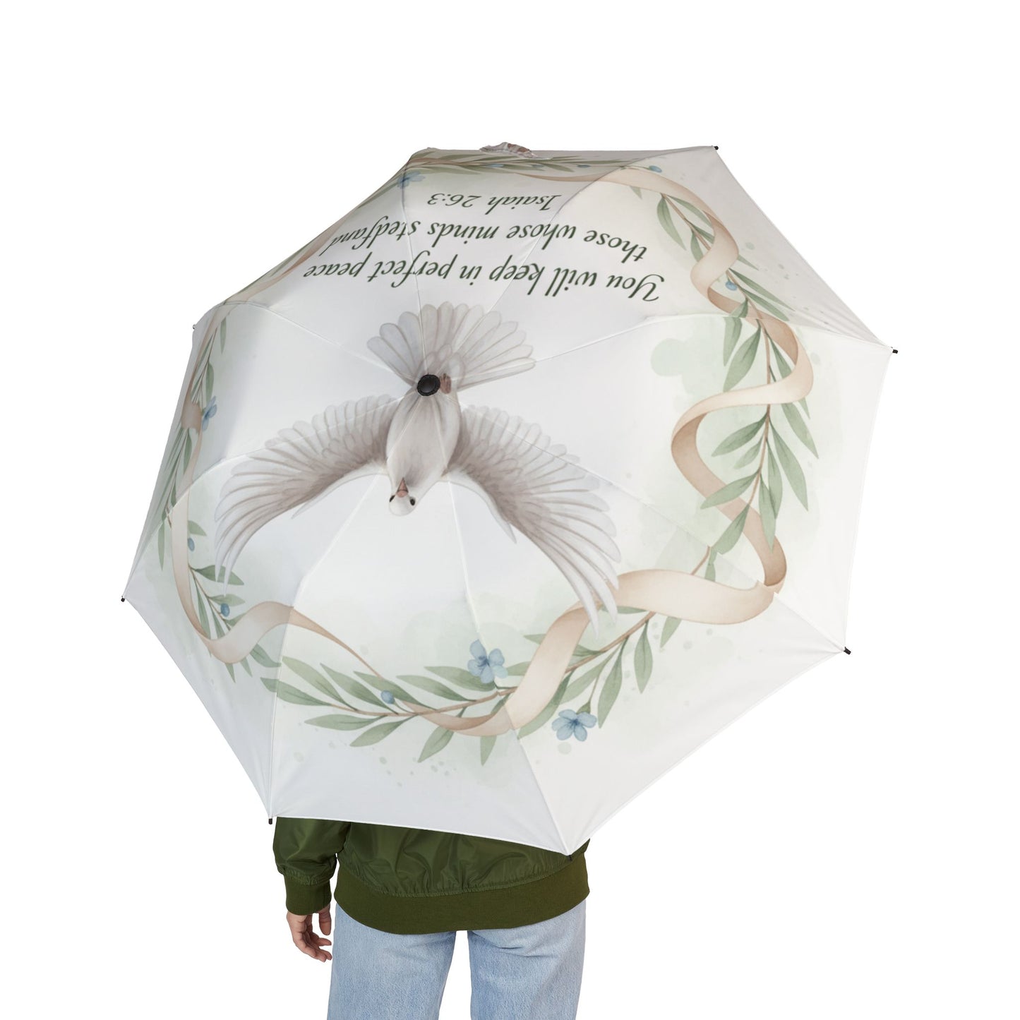 Peaceful Dove Isaugh 26:7 Umbrella