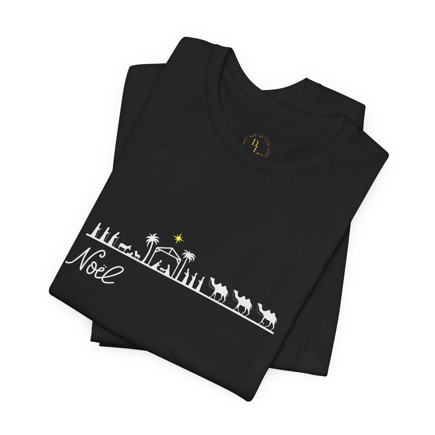 Noel Nativity T-Shirt — Minimal Three Wise Men Christmas Tee