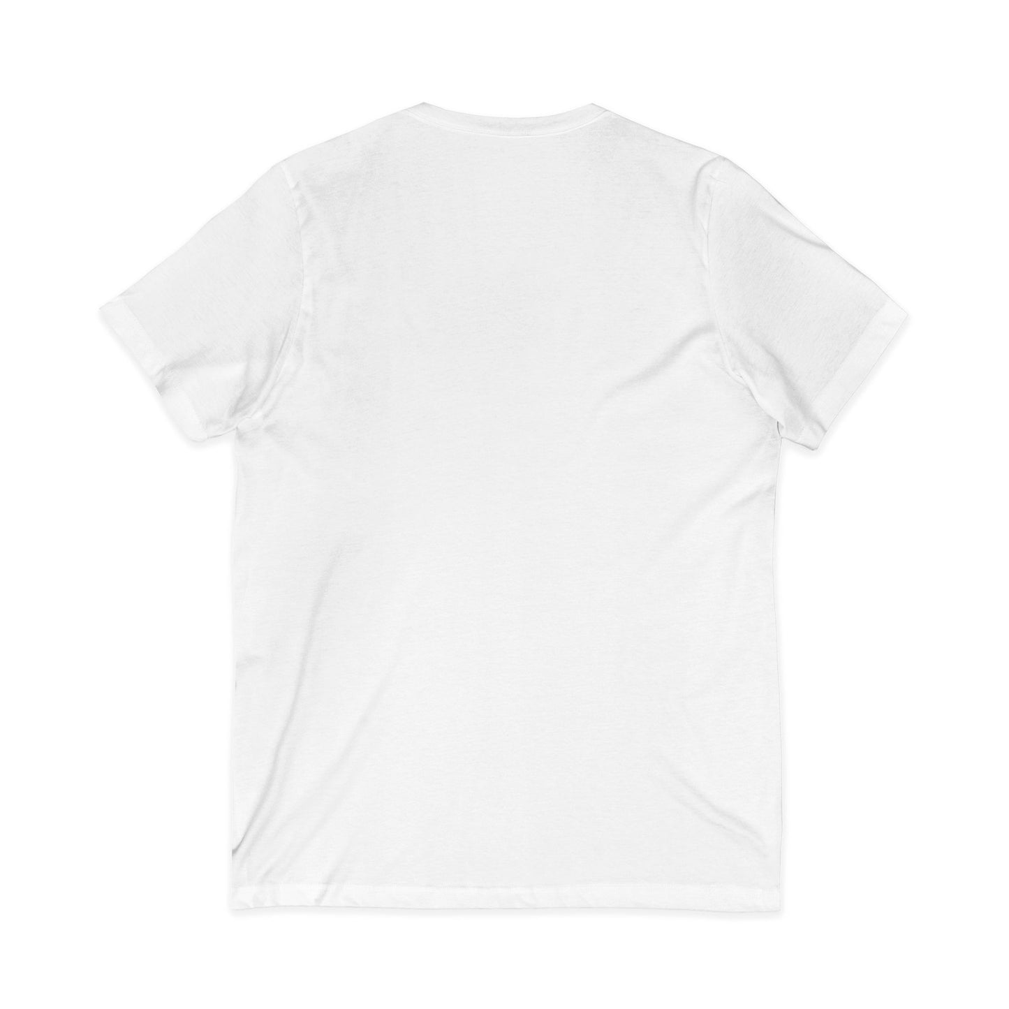 Cancer Survivor V-Neck Tee — "By His Stripes I Am Healed" Faith & Pink Ribbon Shirt