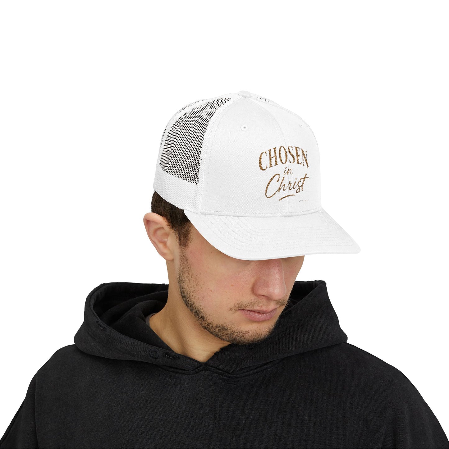 Chosen in Christ Snapback Trucker Hat — Christian Faith Baseball Cap
