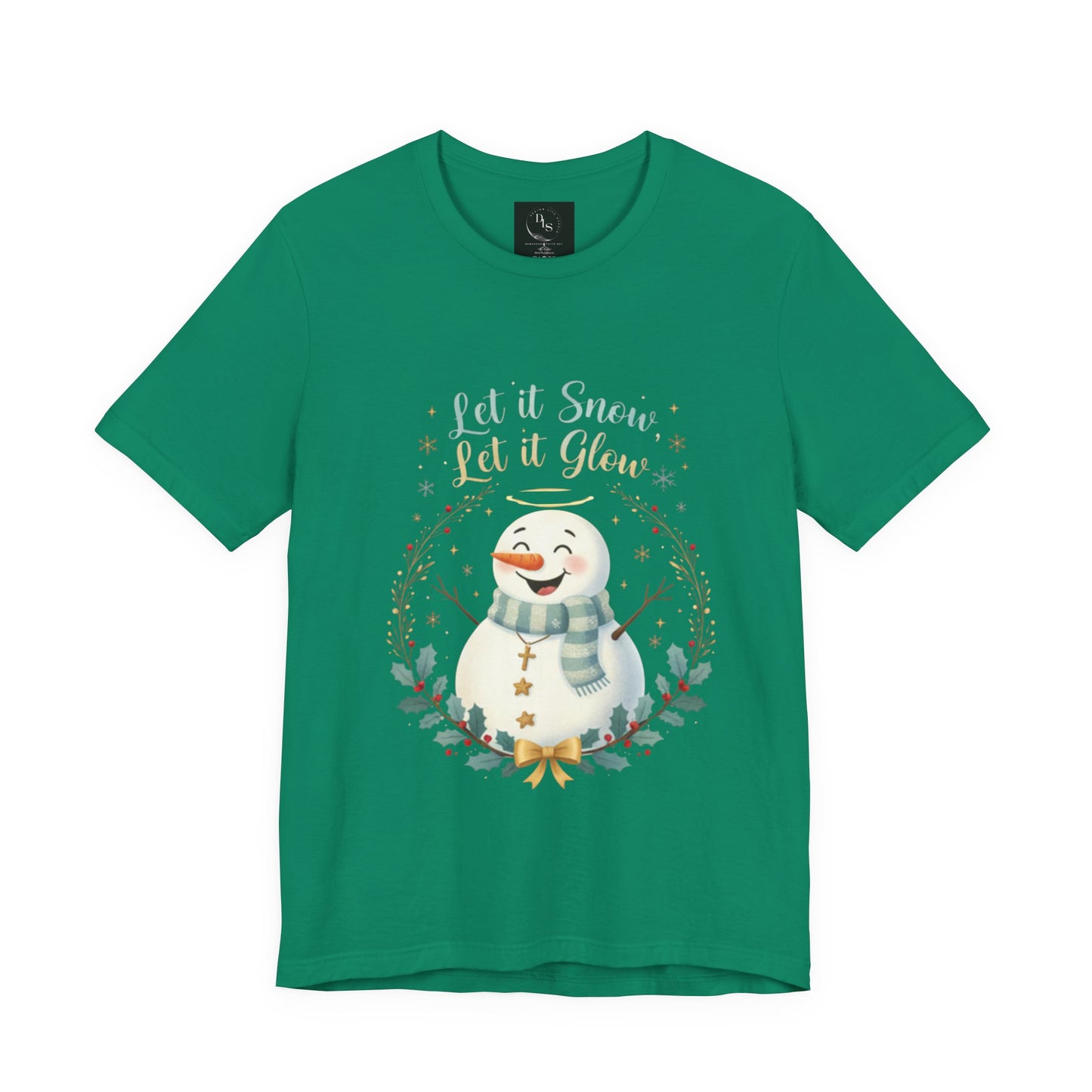 Let it Snow, Let it Glow snowman t shirt.
