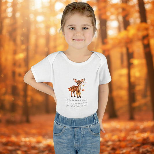 As the deer pants for the water so my soul pants after you. Rib Bodysuit