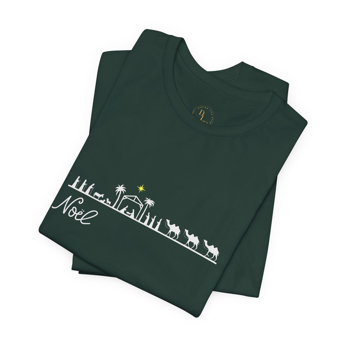 Noel Nativity T-Shirt — Minimal Three Wise Men Christmas Tee