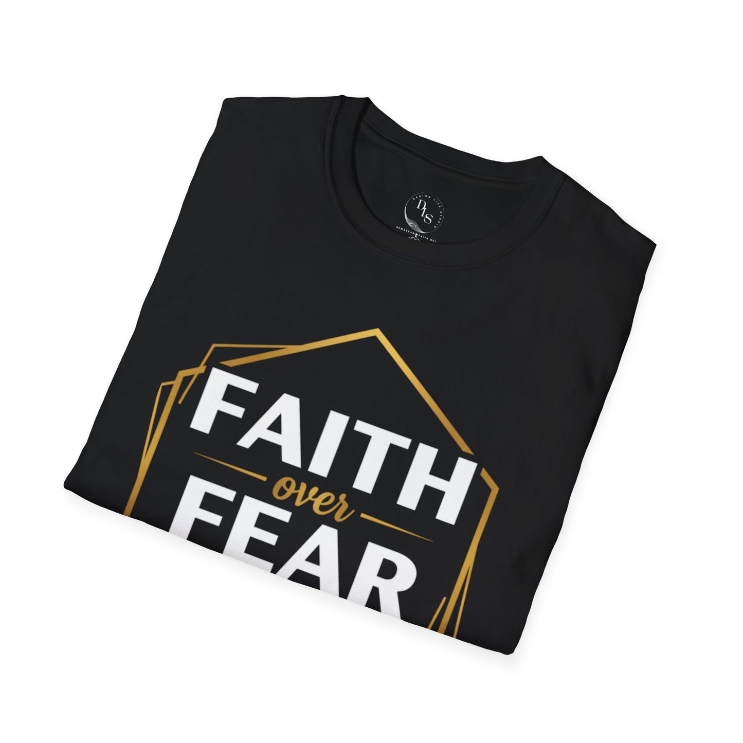 Faith Over Fear T-Shirt — Christian Cross Inspirational Tee