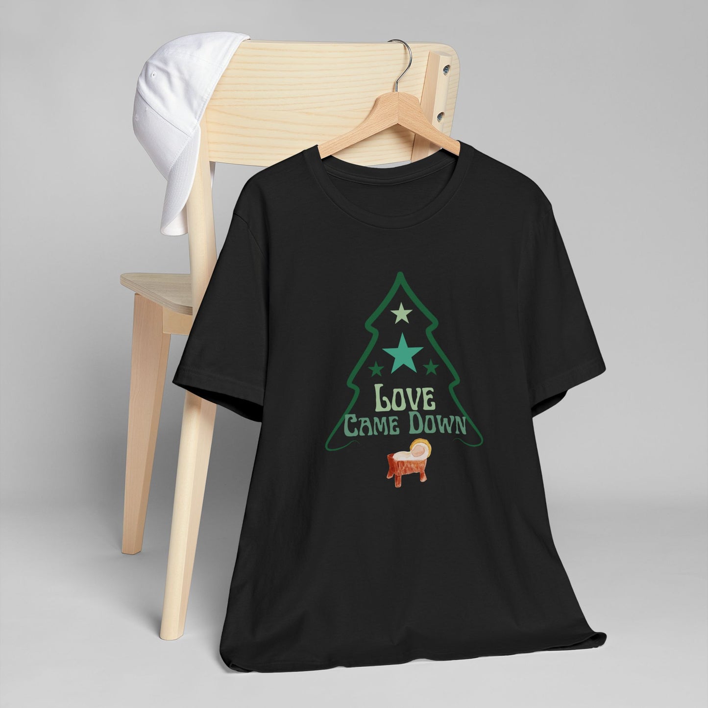 Christmas Tree T‑Shirt — "Love Came Down" Holiday Tee