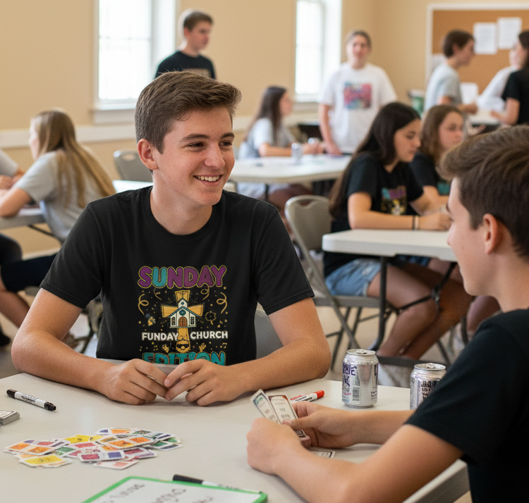 Sunday Church Edition T-Shirt — "Sunday Funday" Christian Graphic Tee