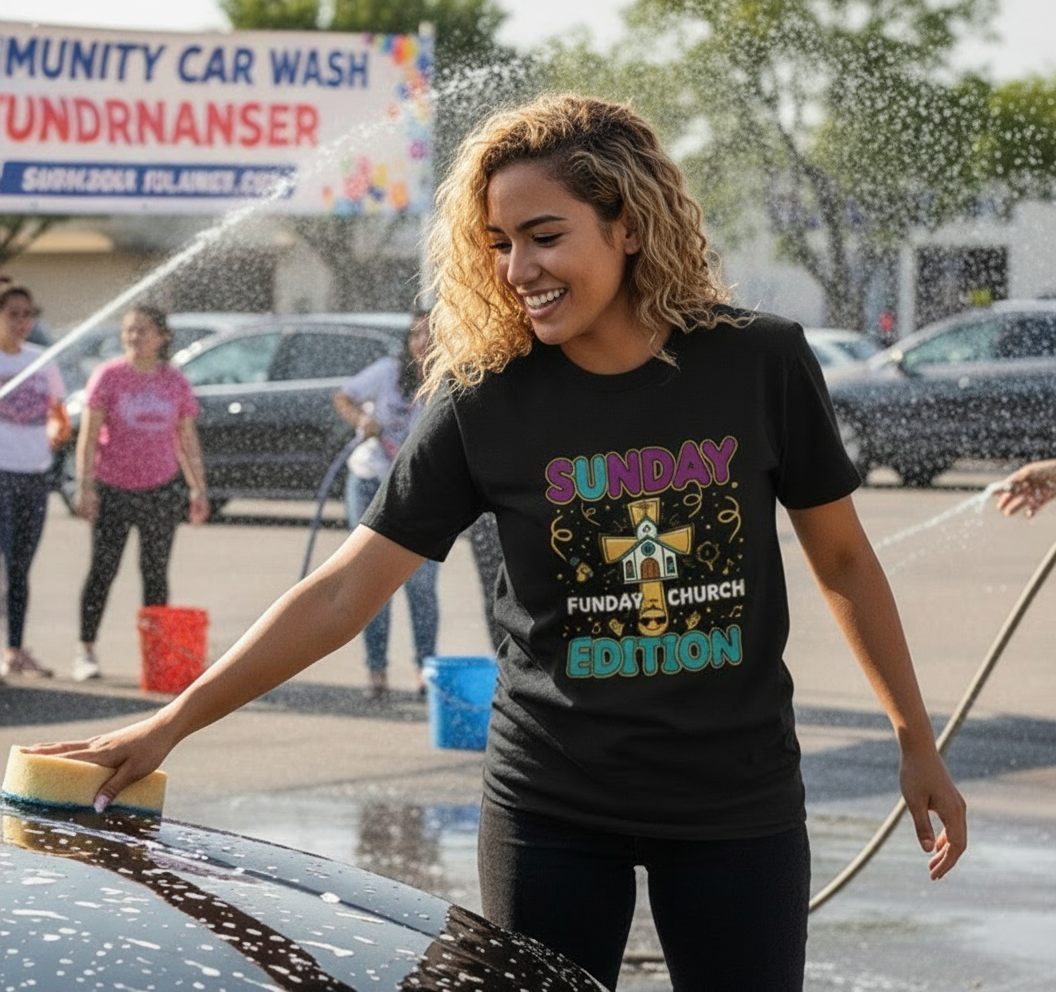 Sunday Church Edition T-Shirt — "Sunday Funday" Christian Graphic Tee